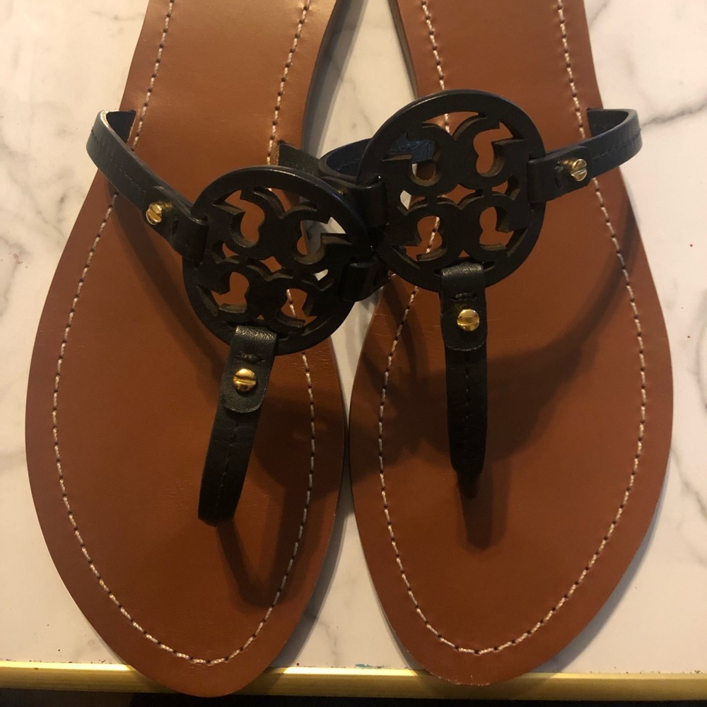 Tory Burch mini Miller flip flops
